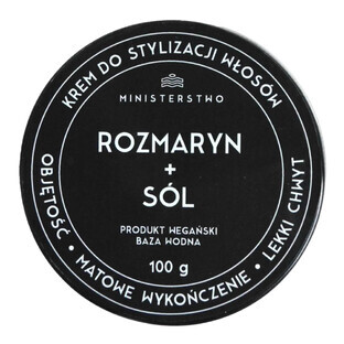 Ministero del Buon Sapone, crema per parrucchieri, rosmarino e sale, 100 g