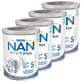 Nestlé NAN Optipro Plus 5 produit à base de lait pour les enfants de plus de 2,5 ans, 4 x 800 g
