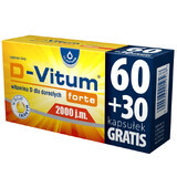 D-Vitum Forte 2000 IU, 90 capsules DEFECTIVE PACKAGING