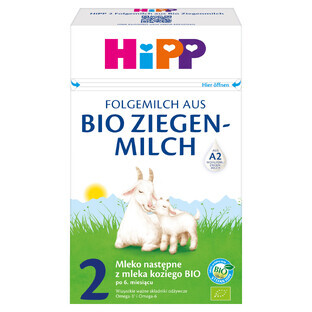 HiPP 2 Bio, organic goat milk, follow-on milk, after 6 months, 400 g