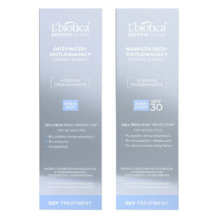 Set L'Biotica Aesthetic Clinic OXY, moisturizing and oxygenating dermo-treatment, SPF 30, 35 ml + nourishing and oxygenating dermo-treatment for night, 35 ml
