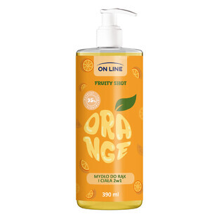 Flüssigseife On Line Fruity Shot Orange, 390 ml