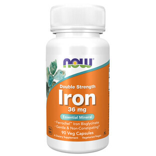 Now Foods Iron, iron 36 mg, 90 capsules