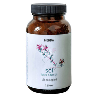Hebda, Light Breathing Bath Salt, 250 ml