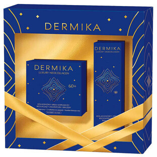 Set Dermika Luxury Neocollagen 60+, crème visage au collagène 50 ml + crème contour des yeux au collagène 15 ml