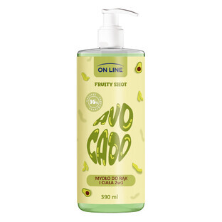 On Line Fruity Shot Vloeibare Zeep Avocado, 390 ml