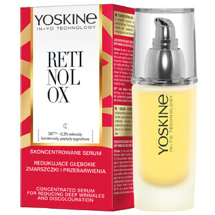 Yoskine Retinolox, sérum concentré pour la réduction des rides profondes et de la décoloration, nuit, 50 ml. Yoskine Retinolox, sérum concentré pour la réduction des rides profondes et de la décoloration, nuit, 50 ml.
