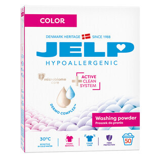 Jelp detergente hipoalergénico en polvo, color, 3 kg ENVASE CONTAMINADO