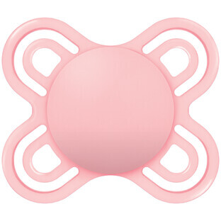 MAM Perfect, sucette, silicone, orthodontique, orthodontique, mat non imprimé, fille, dès la naissance, 1 pc