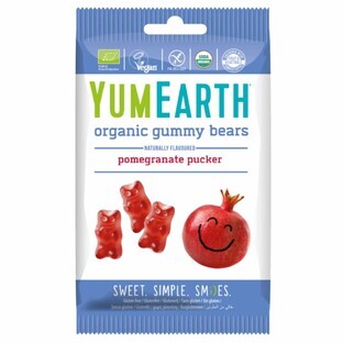 YumEarth Pomegranate fruit eco jelly bears, jelly bears, 50 g