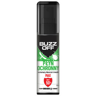 BuzzOff Liquid for mosquitoes and black flies, DEET 50%, 80 ml