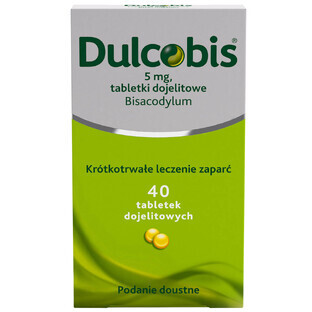 Dulcobis 5 mg, 40 maagtabletten