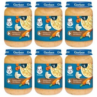 Gerber soeppakket, bloemkool met konijn, na 8 maanden, 6 x 190 g