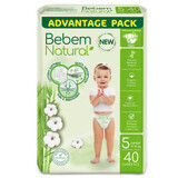 Bebem Natural, bamboo diapers, size 5, Junior, 11-18 kg, 40 pcs