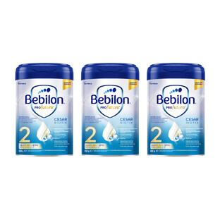 Bebilon Profutura Cesar Biotik 2, lait de suite, après 6 mois, 3 x 800 g