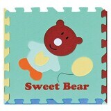 Puzzle mats Teddy Bear Cub, 92 x 92 cm, +3 years, Babygreat