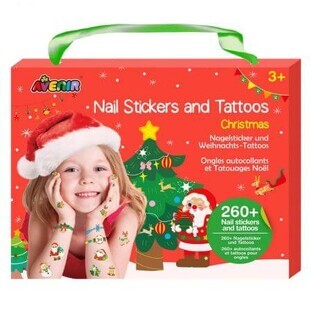Stickers voor nagels en tatoeages Kerstmis, +3 jaar, Avenir