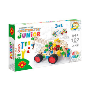Building game Pull Truck 3 in 1 Constructor Junior, 102 pieces, + 4 years, Alexander Toys