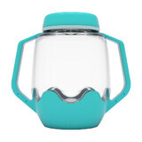 Jar for sensory play, +18 months, Blue, Glo Pals