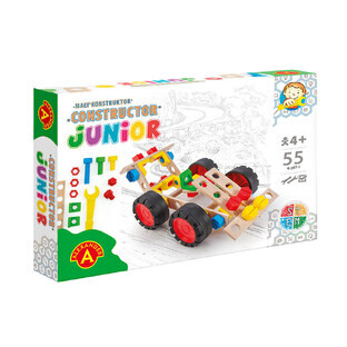 Bauspiel Race Car Constructor Junior, 55 Teile, ab 4 Jahren, Alexander Toys