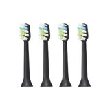 Ricarica per spazzolino elettrico, nero, 4 pezzi, AQ-102, Aquapick