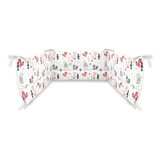 Protectores de cuna con lazos, Fox, 180x30 cm, MimiNu
