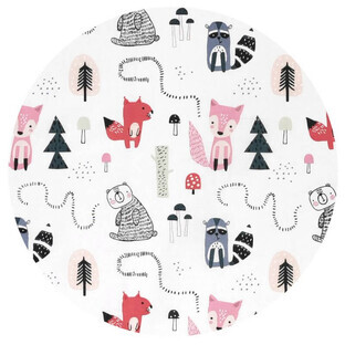 Sheet with elastic for stroller, pram and basket, Fox, 80x35 cm, MimiNu