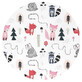Sheet with elastic for stroller, pram and basket, Fox, 80x35 cm, MimiNu
