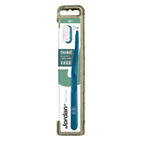 Toothbrush for adults with 4 interchangeable heads Green Clean, Soft, Jordan