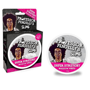 Slime Super Stretchy Mallow, +3 años, 120 g, Blanco, La Fuente