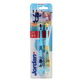 Set of 2 children's toothbrushes, 6-9 years, Jordan