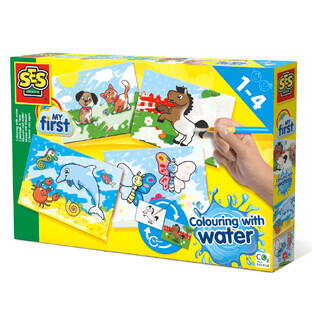 Water coloring set, +1 year, SES Creative