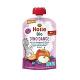 Organic apple puree with blueberries and plums Dino Dance, +6 months, 100 g, Holle Baby