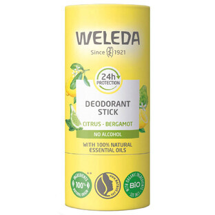 Weleda, Deo-Stick, Zitrone-Bergamotte, 50 g