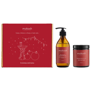 Set Mokosh Cranberry Vertigo, lozione idratante per il corpo, mirtillo rosso, 180 ml + gel idratante per il corpo e le mani, mirtillo rosso, 200 ml