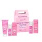 Kit Rostro Rosa Aloesove, loción limpiadora, 75ml + exfoliante facial, 50ml + crema nutritiva de noche, 50ml