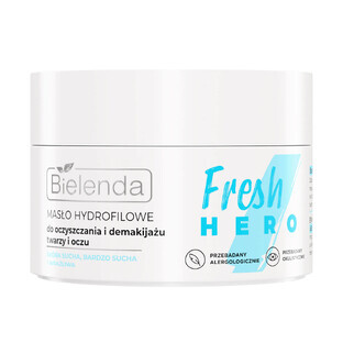Bielenda Fresh Hero, burro idrofilo idratante e lenitivo per la pulizia e la detersione di viso e occhi, 40 g