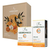 Uzdrovisco Kit de frumusețe plin de strălucire Pre Age, cremă de iluminare, 50 ml + complex C 15% ser, 30 ml Uzdrovisco Kit de frumusețe plin de strălucire Pre Age, cremă de iluminare, 50 ml + complex C 15% ser, 30 ml
