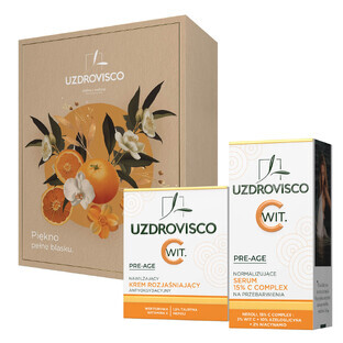 Uzdrovisco Glowing Beauty Kit Pre Age, brightening cream, 50 ml + complex C 15% serum, 30 ml Uzdrovisco Glowing Beauty Kit Pre Age, brightening cream, 50 ml + complex C 15% serum, 30 ml