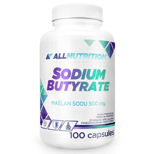 Allnutrition natriumbutyraat, natriumbutyraat, 100 capsules