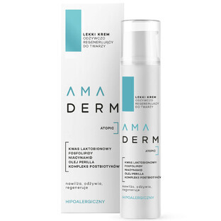 Amaderm Atopic, light nourishing and regenerating cream, 50 ml