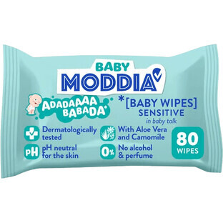 Moddia Baby Gevoelige Natte Doekjes 80 stuks