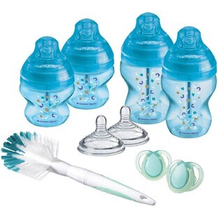 Tommee Tippee CTN ADVANCED ANTI-COLIC Newborn Starter Kit, albastru