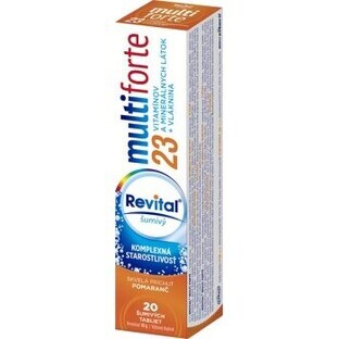 Revital Multi Forte cu aromă de portocale 20 comprimate efervescente