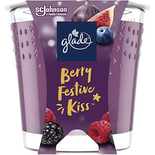 Glade Berry Festive Kiss Bougie parfumée 112 g
