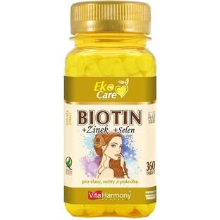 VitaHarmony Biotin 300 µg + Selenium + Zinc 360 tablets
