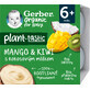 Gerber Bio 100% plantaardig mango en kiwi toetje met kokosmelk 4 x 90 g