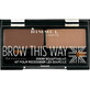 Rimmel London Brow This Way Brow Palette 003 Dunkelbraun 1,1 g