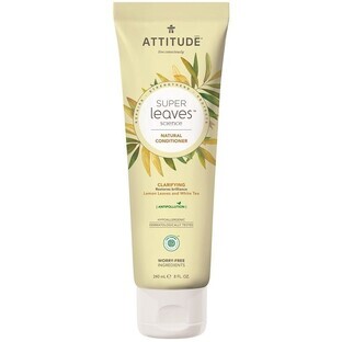 Attitude Balsam Super Leaves cu efect de detoxifiere, luminozitate pentru păr normal și gras 240 ml