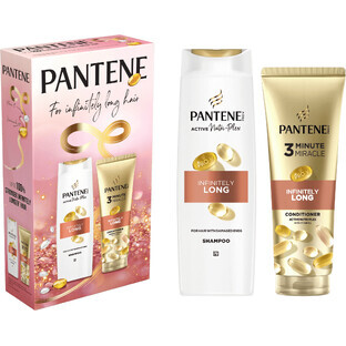 Pantene Pantene Infinitely Long set di prodotti: shampoo 400 ml e siero 220 ml